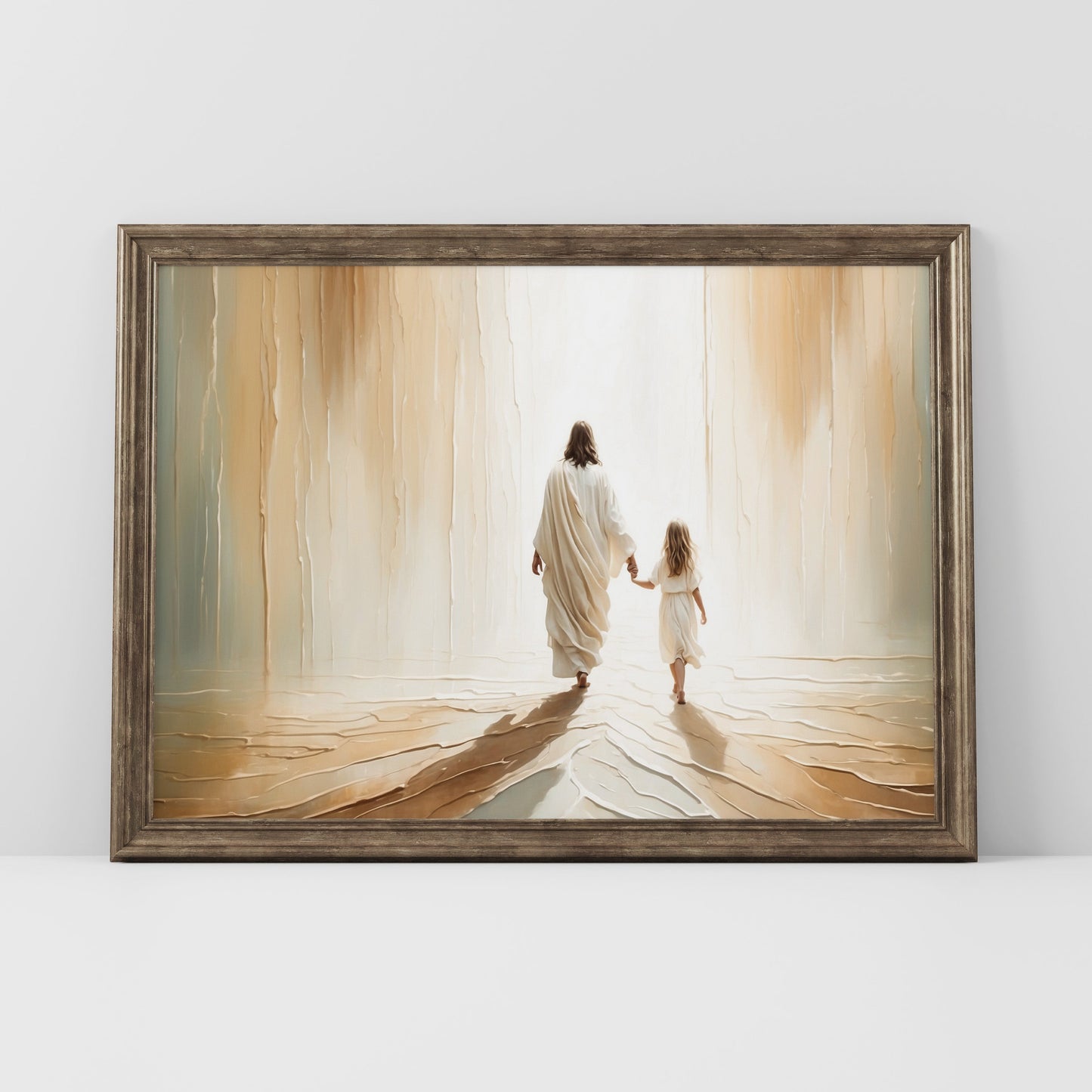 Poster, Jesus går mot ljuset.