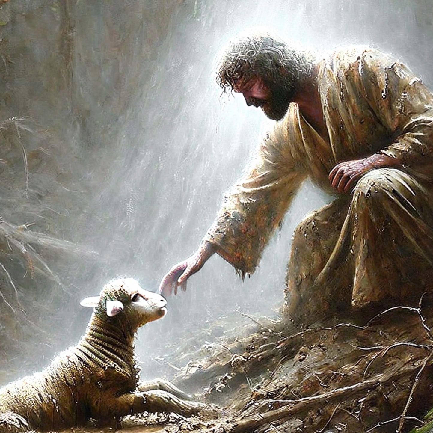 Jesus den goda herden poster.