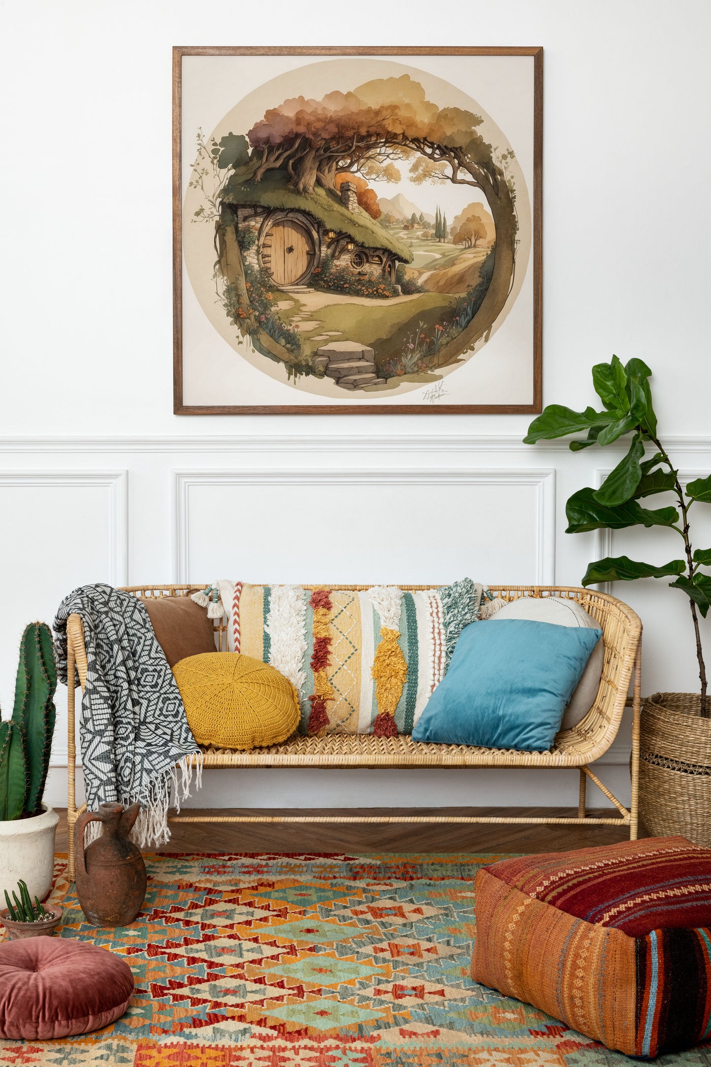 Poster, sagan om ringen inspirerad målning.