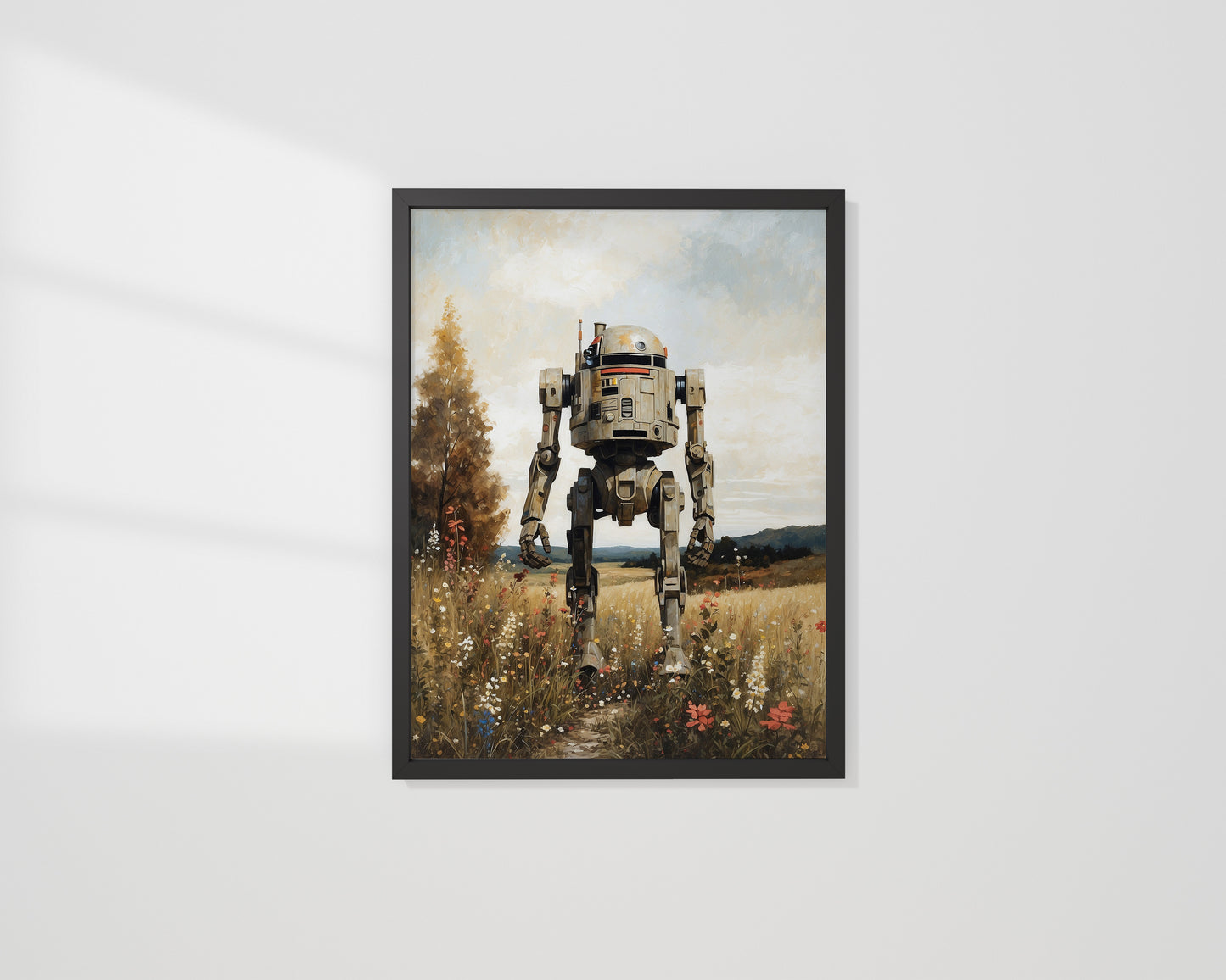 Futuristisk "clunky robot" poster.