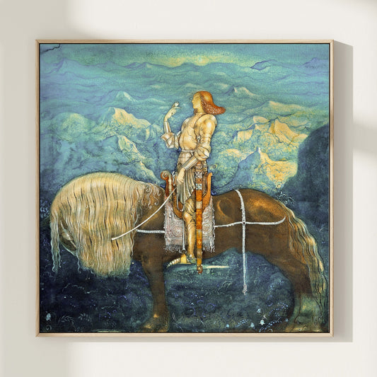 John Bauer poster, riddaren.