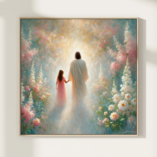 Jesus går mot ljuset Poster.