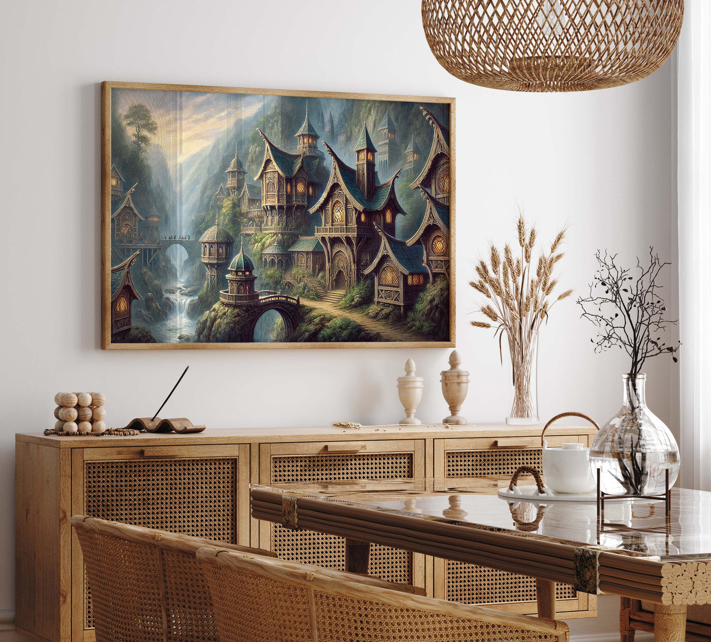 Sagan om Ringen inspirerad poster, Rivendell.