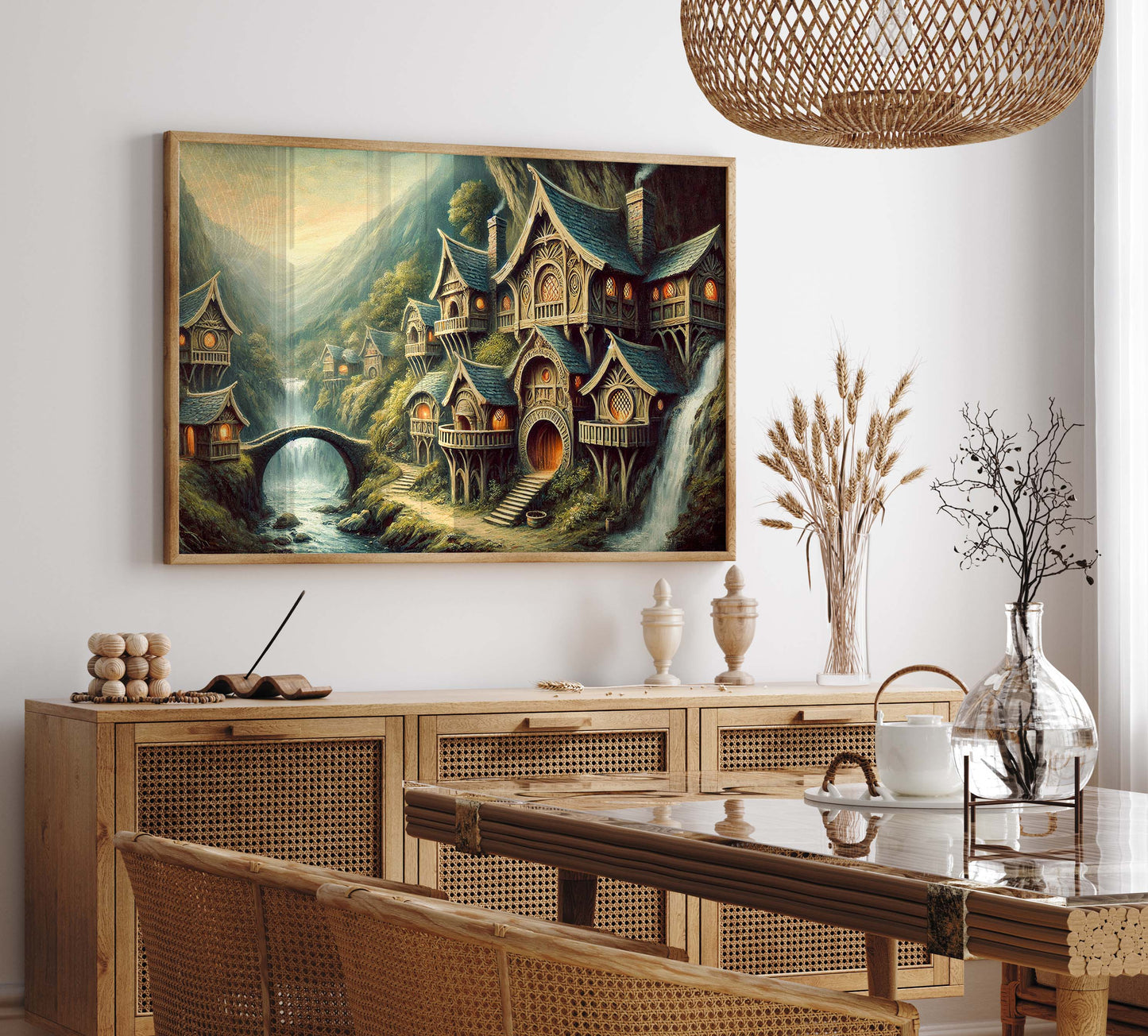 Sagan om Ringen inspirerad poster, Rivendell.