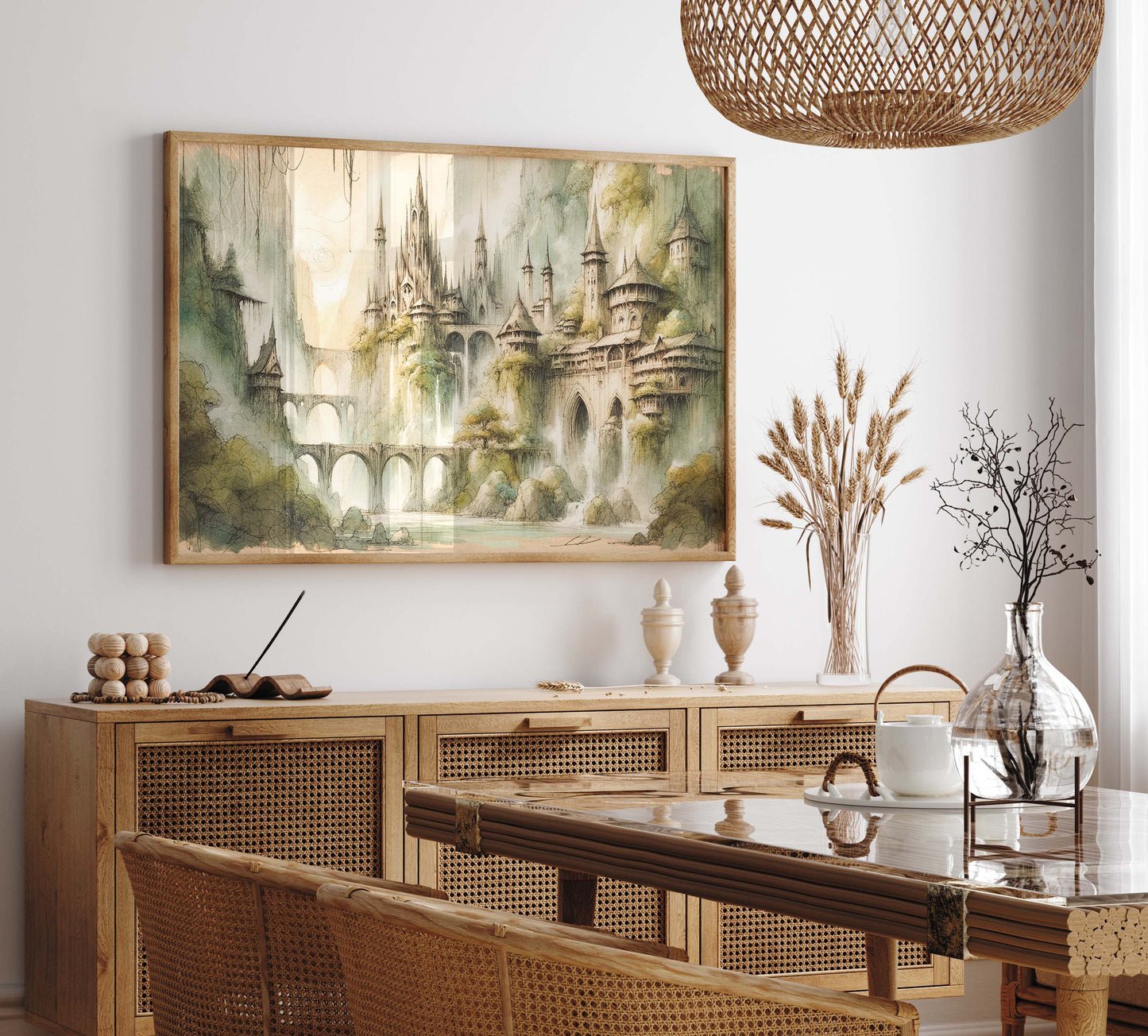 Sagan om Ringen inspirerad poster, Rivendell.