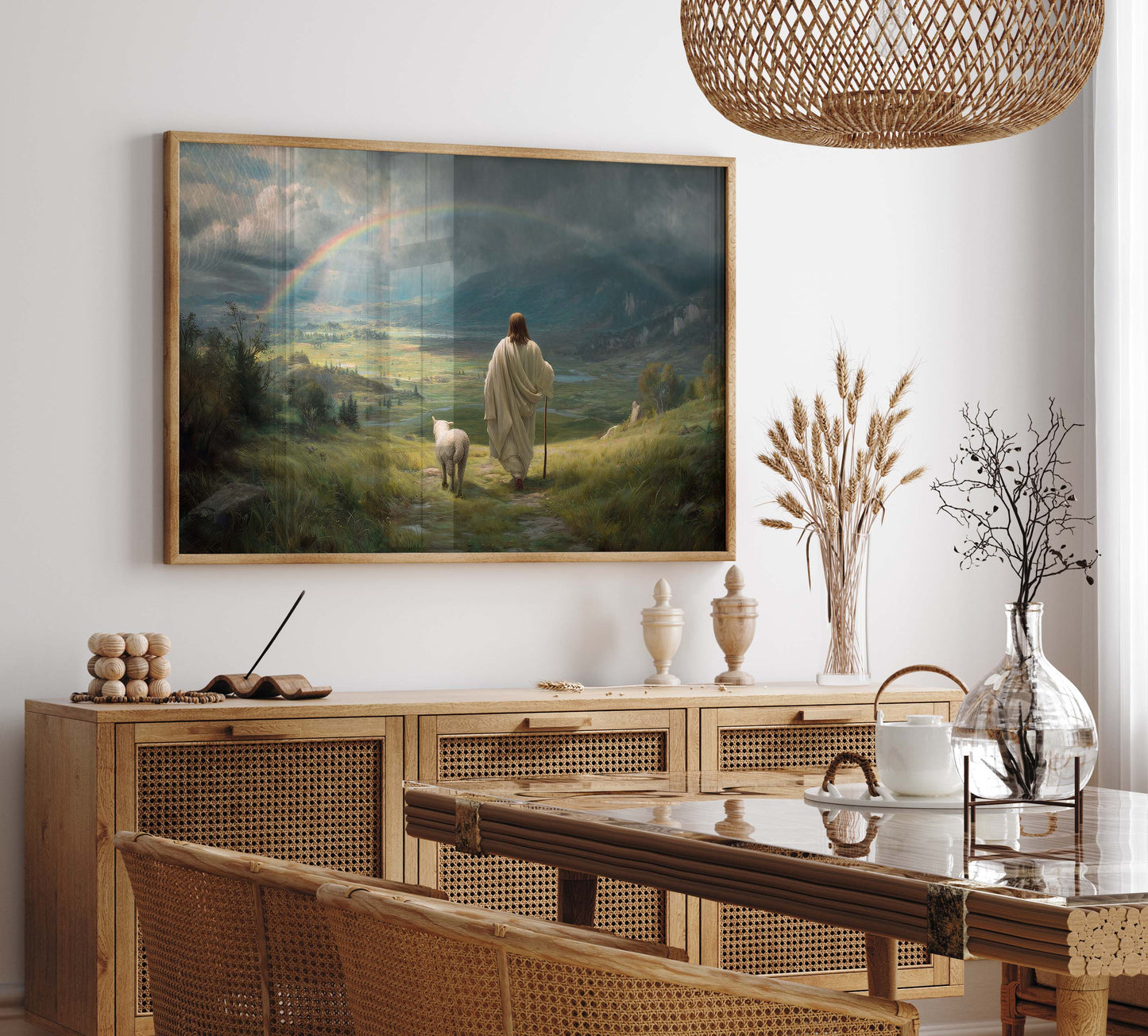 Jesus hittar det bortsprungna lammet poster.