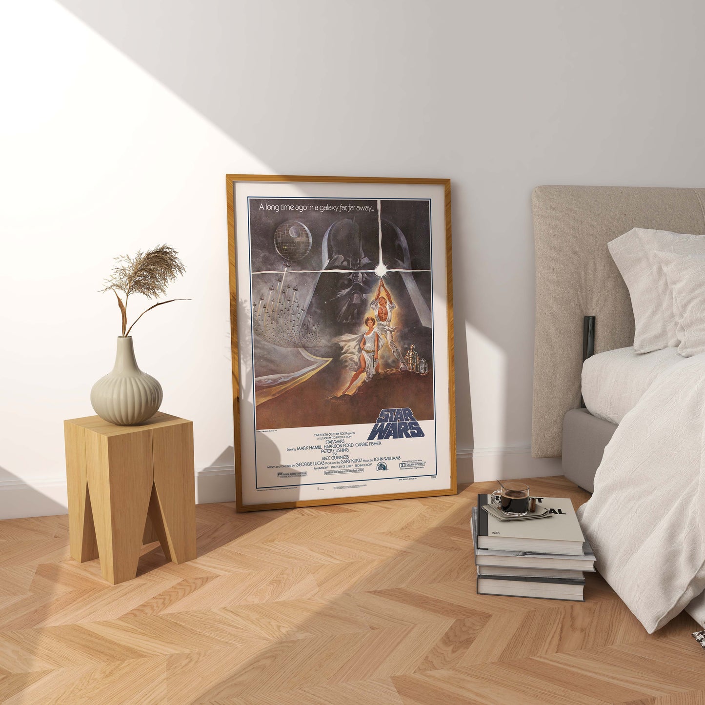 Star Wars 1977 movie Poster, Retro Filmposter.