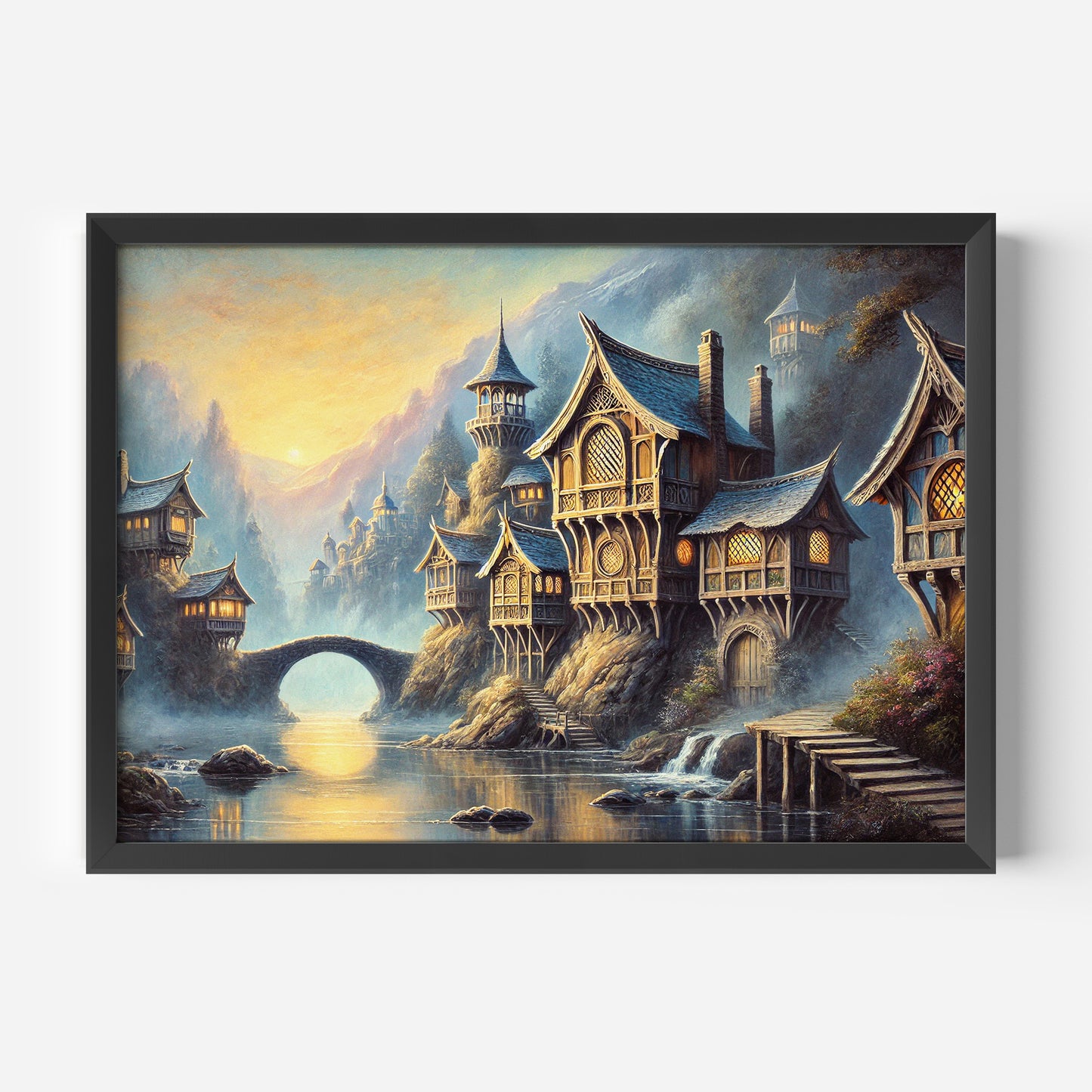 Sagan om Ringen inspirerad poster, Rivendell.