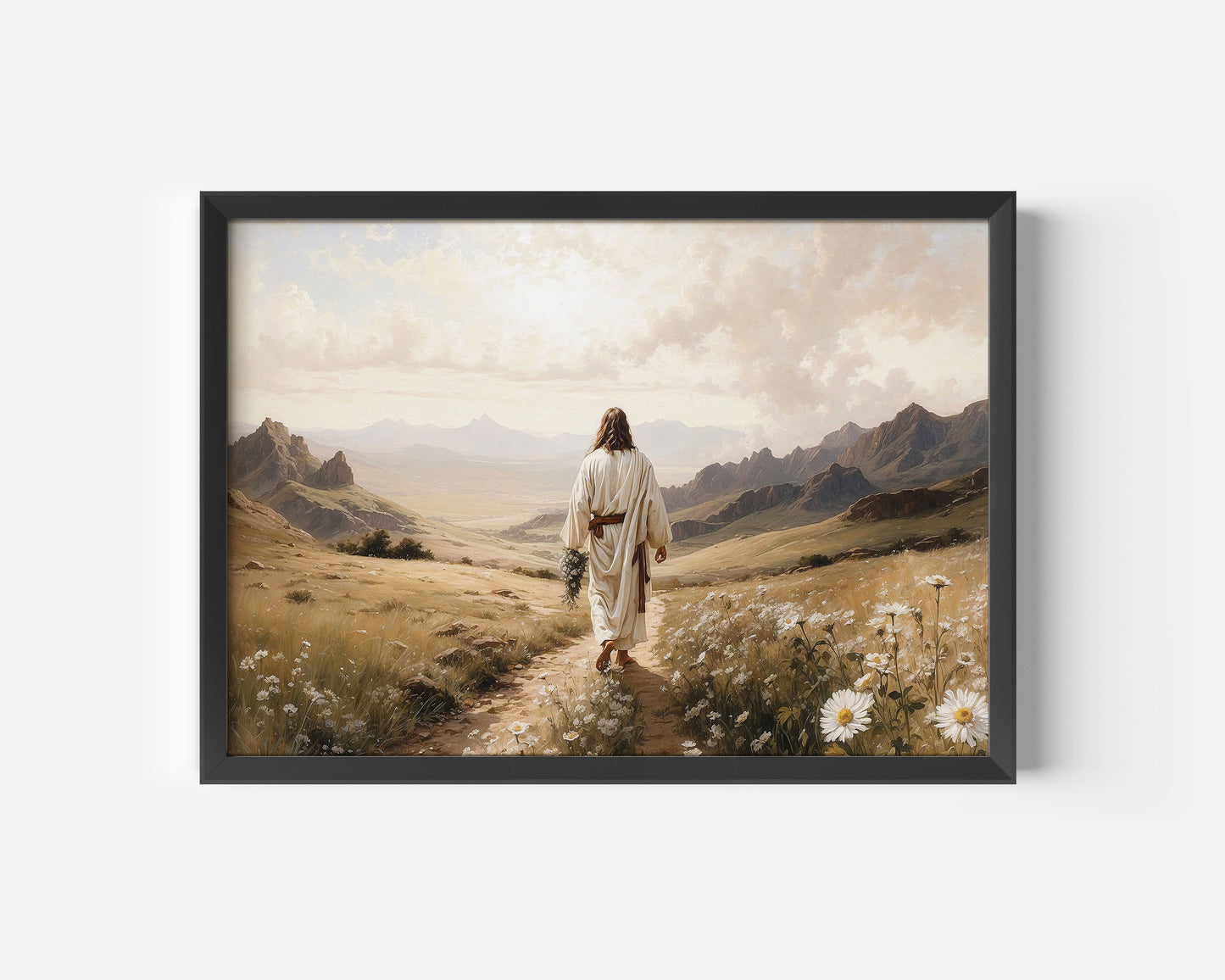 Jesus vandrar i bergen, Poster