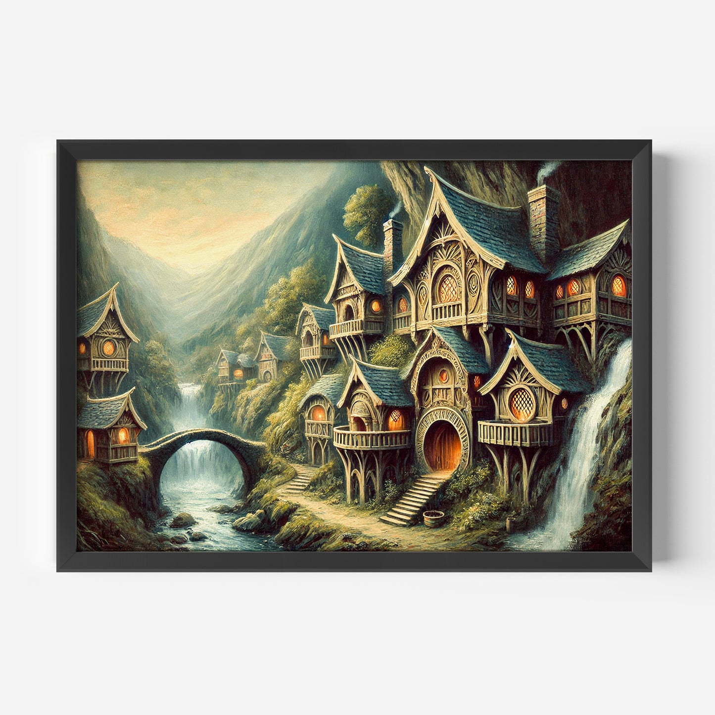 Sagan om Ringen inspirerad poster, Rivendell.