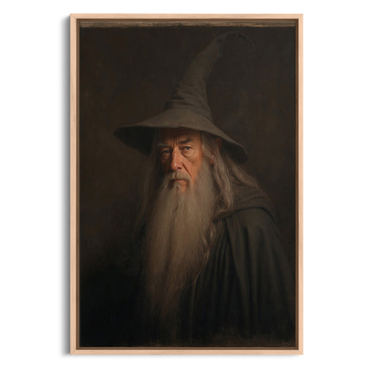 Exklusiv inramad canvastavla i stort format. Sagan om Ringen inspirerat porträtt i fantasymotiv.