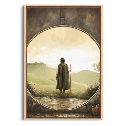 Exklusiv inramad canvastavla i stort format. Sagan om Ringen inspirerat fantasymotiv.