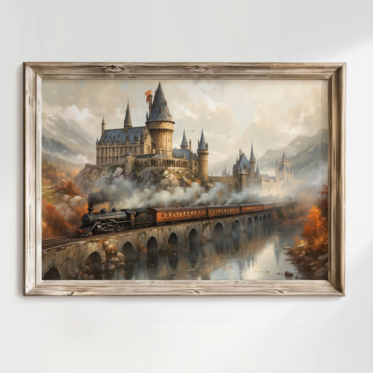 Fantasy Poster. Wizard School.