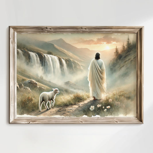 Herren är min herde, Jesus Poster.