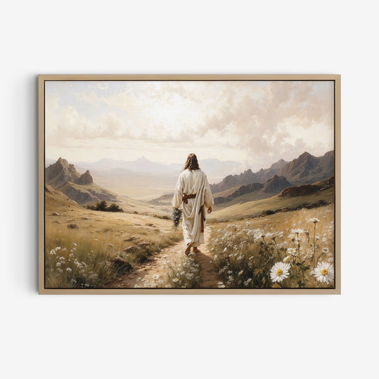 Jesus vandrar i bergen, Poster