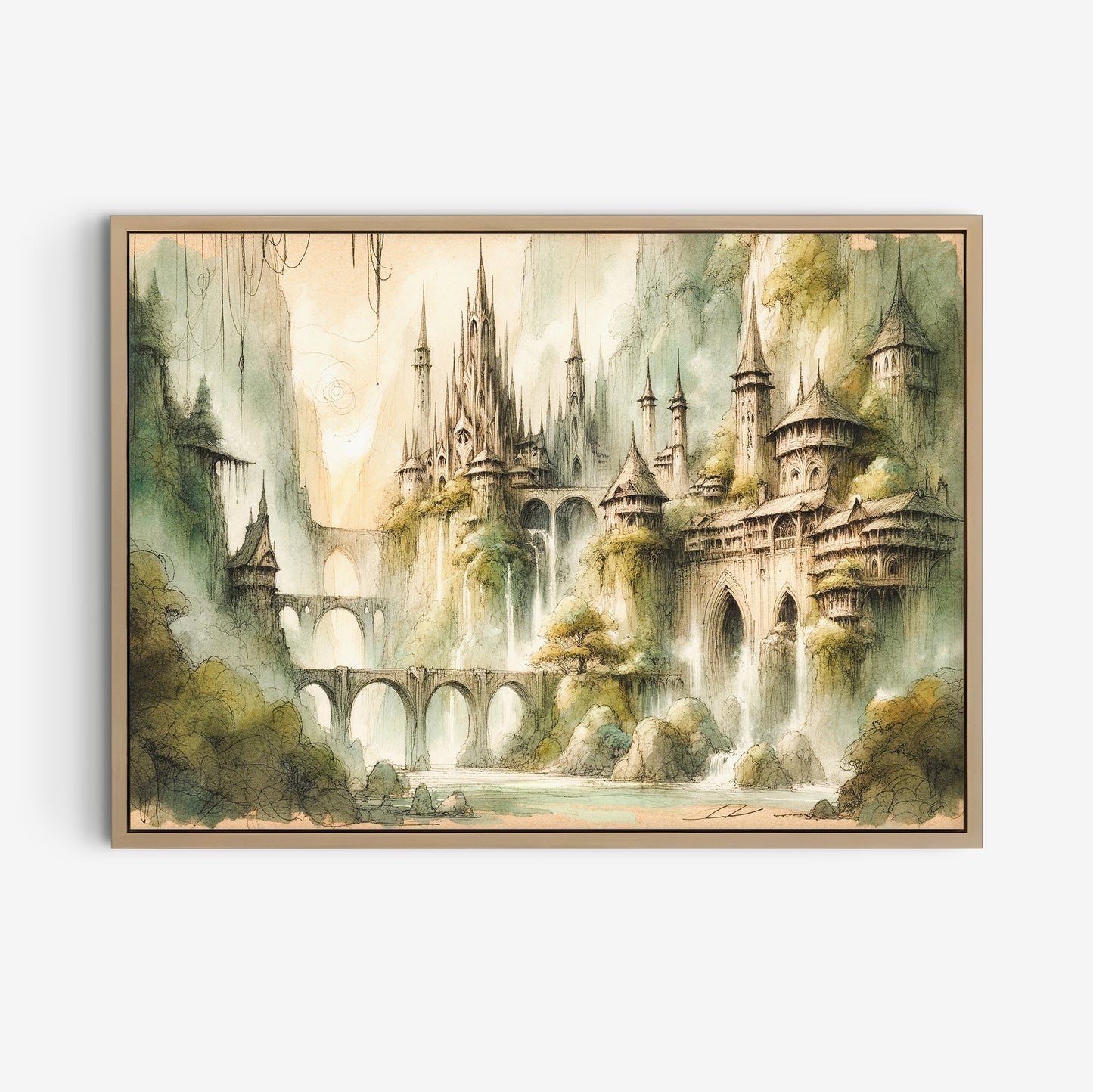 Sagan om Ringen inspirerad poster, Rivendell.
