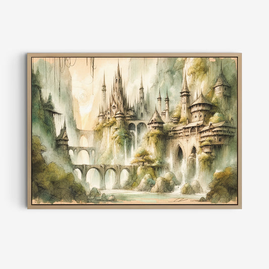Sagan om Ringen inspirerad poster, Rivendell.