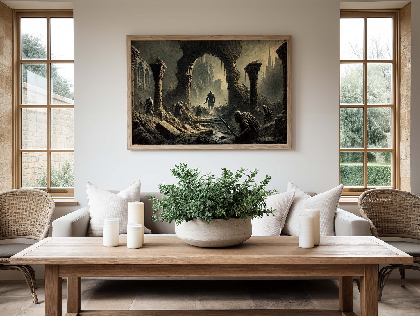 Unik Sagan om Ringen inspirerad Poster. Orcher i Mordor.