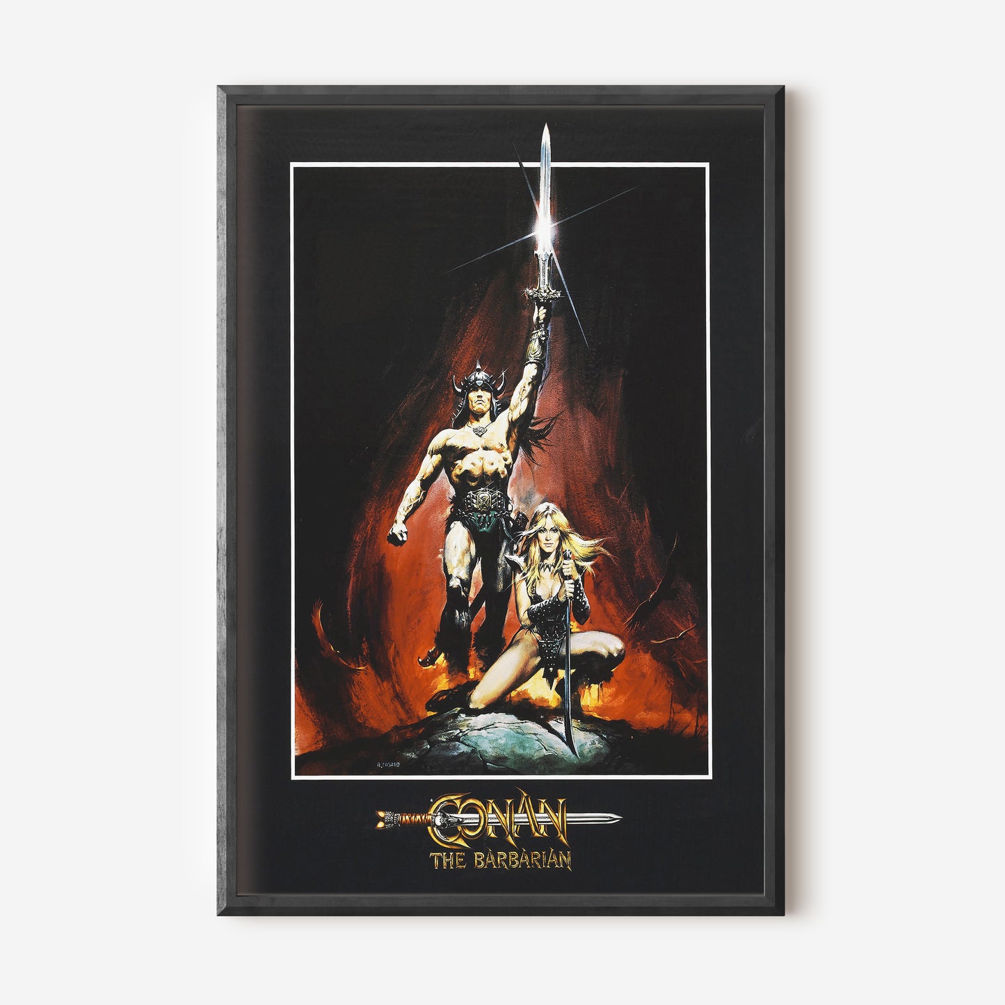 Retro Conan Barbaren film poster.