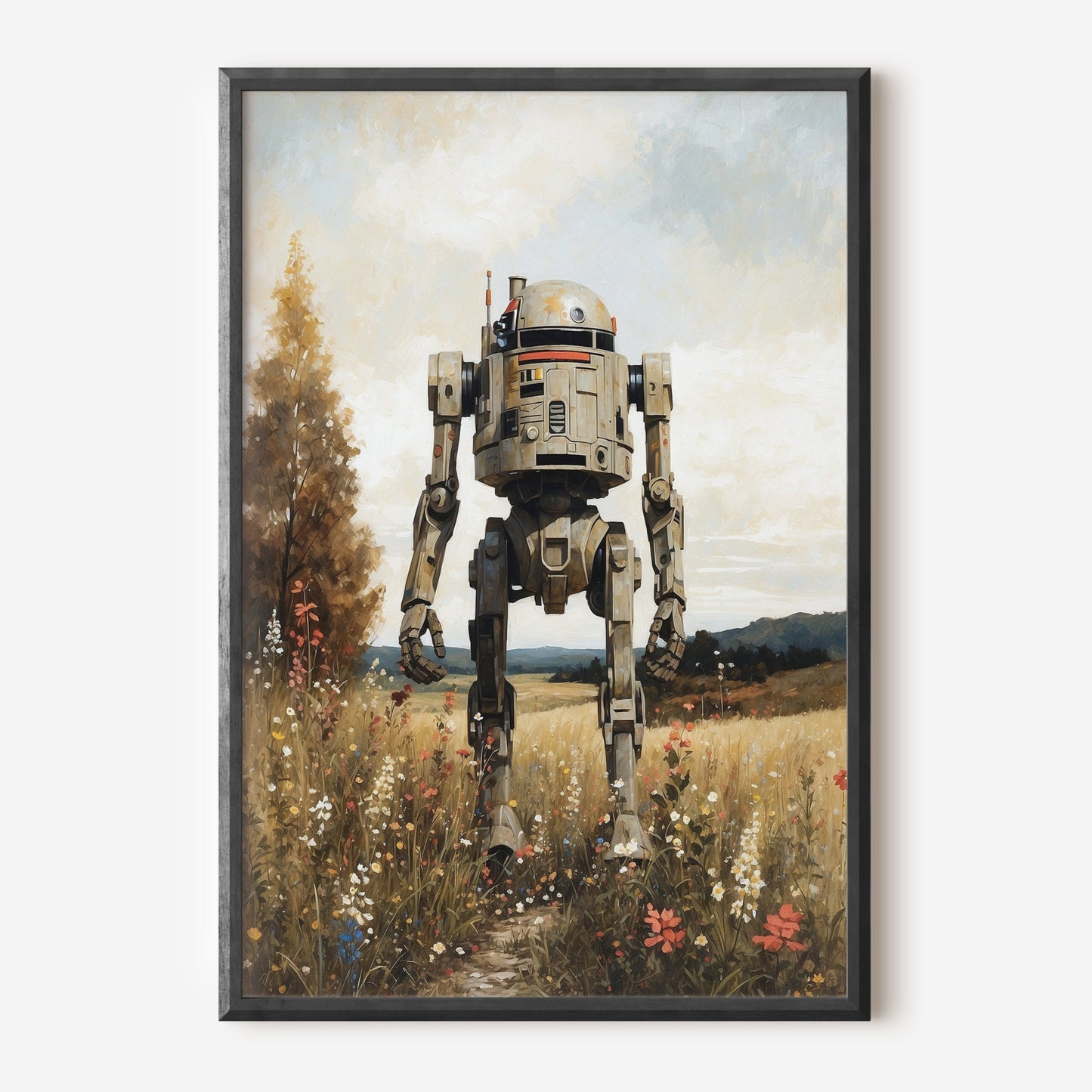 Futuristisk "clunky robot" poster.