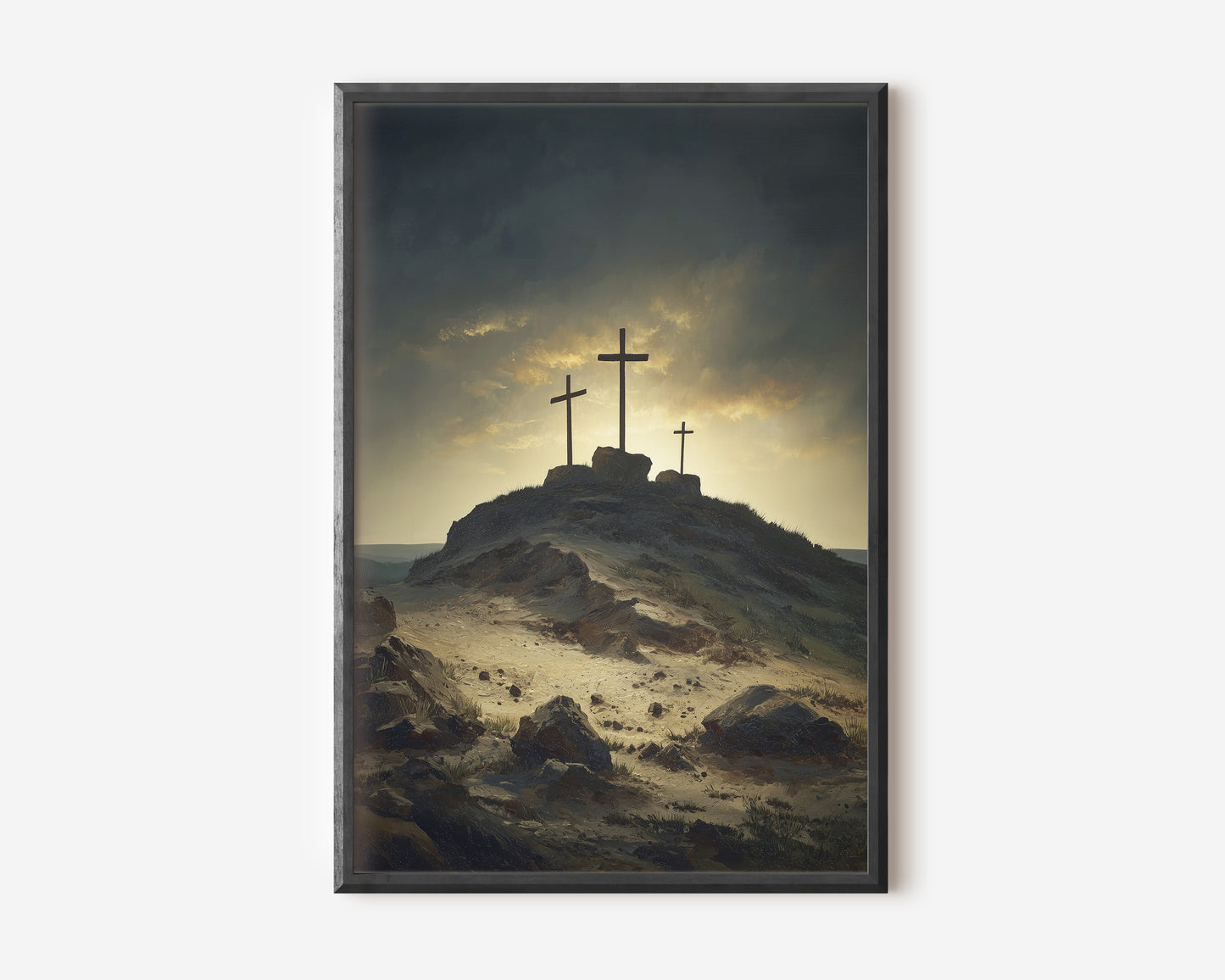 Tre Kors på Golgata Poster.