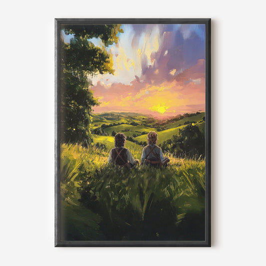Sagan om Ringen inspirerad poster.