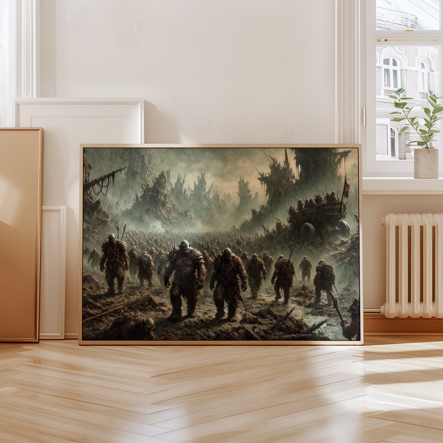 Unik Sagan om Ringen inspirerad Poster. Orcher i Mordor.