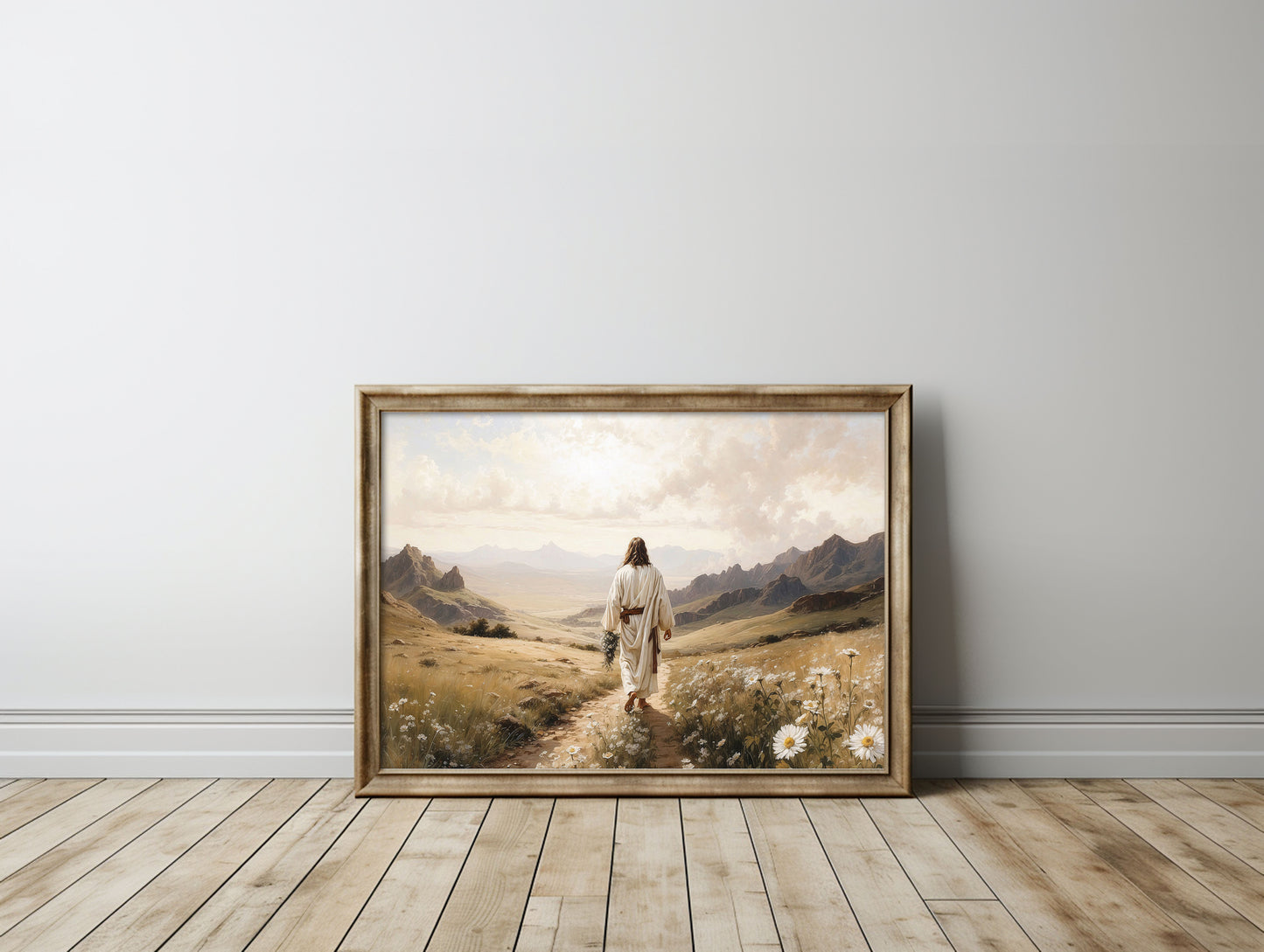 Jesus vandrar i bergen, Poster