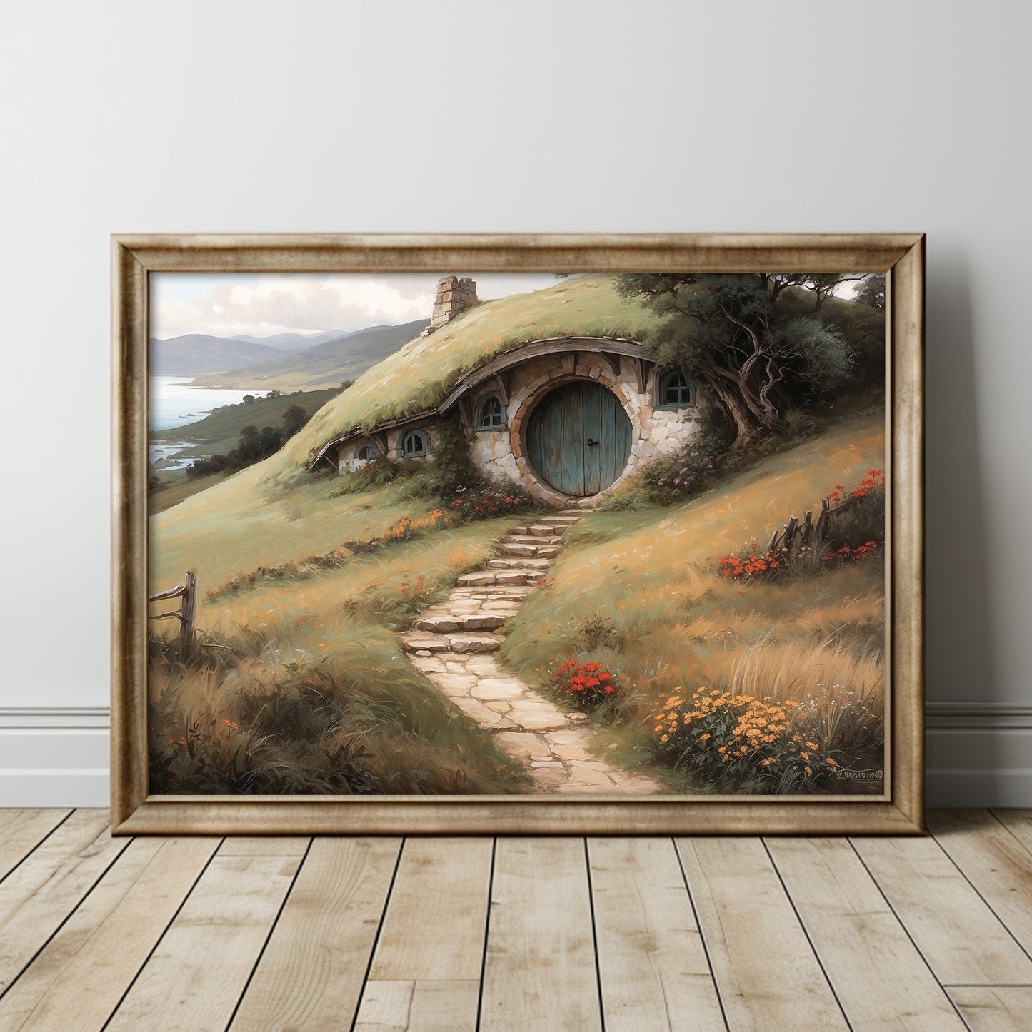Sagan om Ringen inspirerad poster.