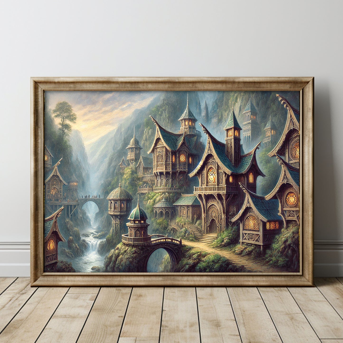 Sagan om Ringen inspirerad poster, Rivendell.