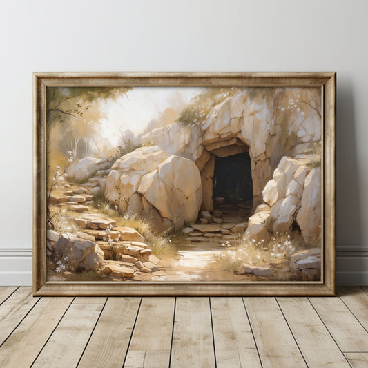 Jesus uppstånden, "empty tomb" poster.