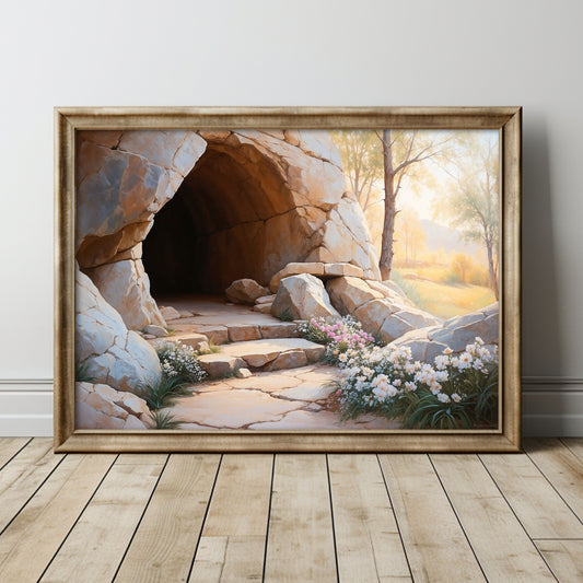 Jesus uppstånden, "empty tomb" poster.