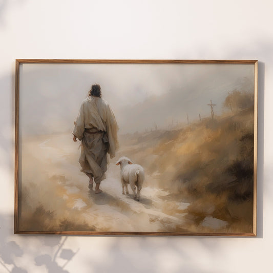 Herren är min herde, Jesus poster.