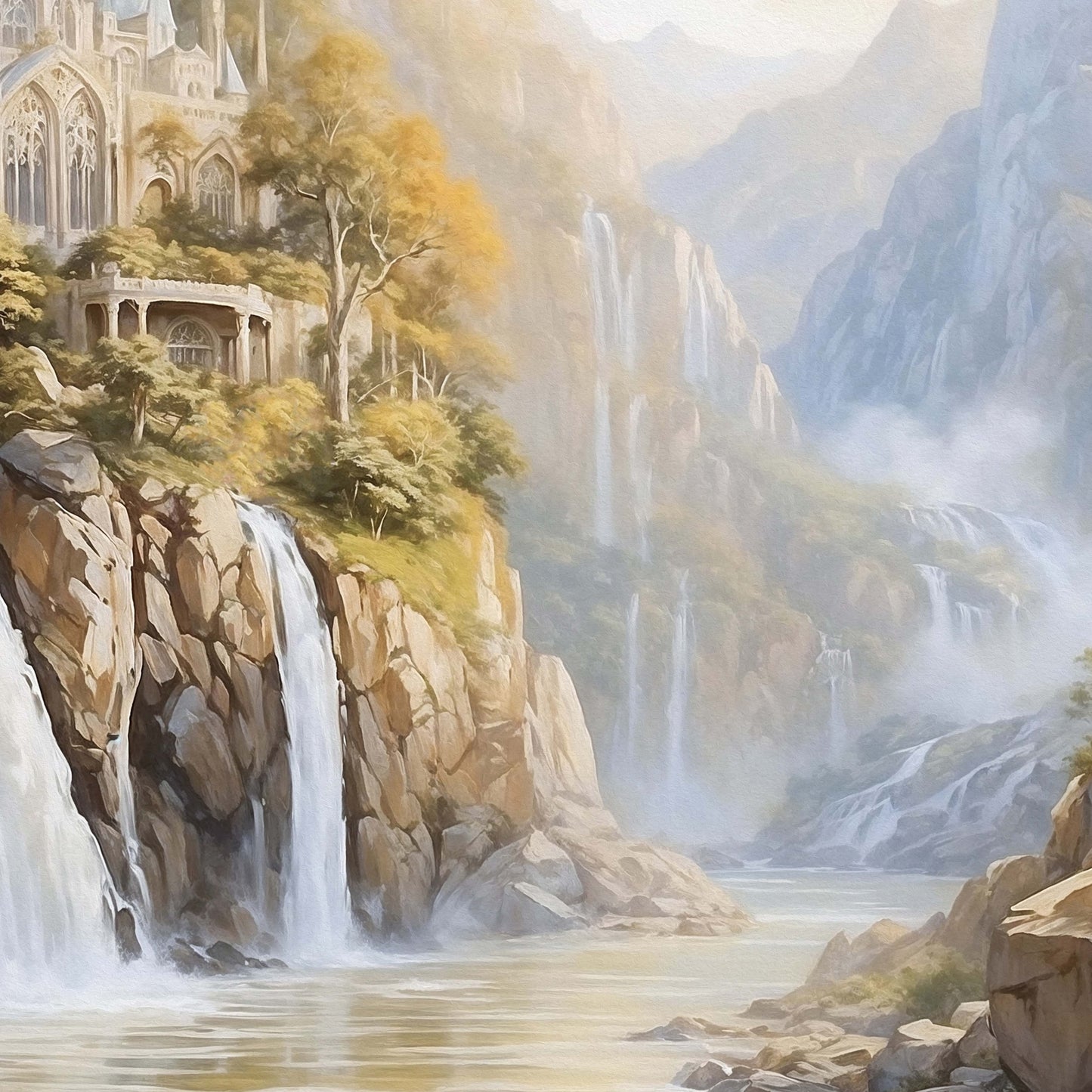 Sagan om Ringen inspirerad poster, Rivendell.