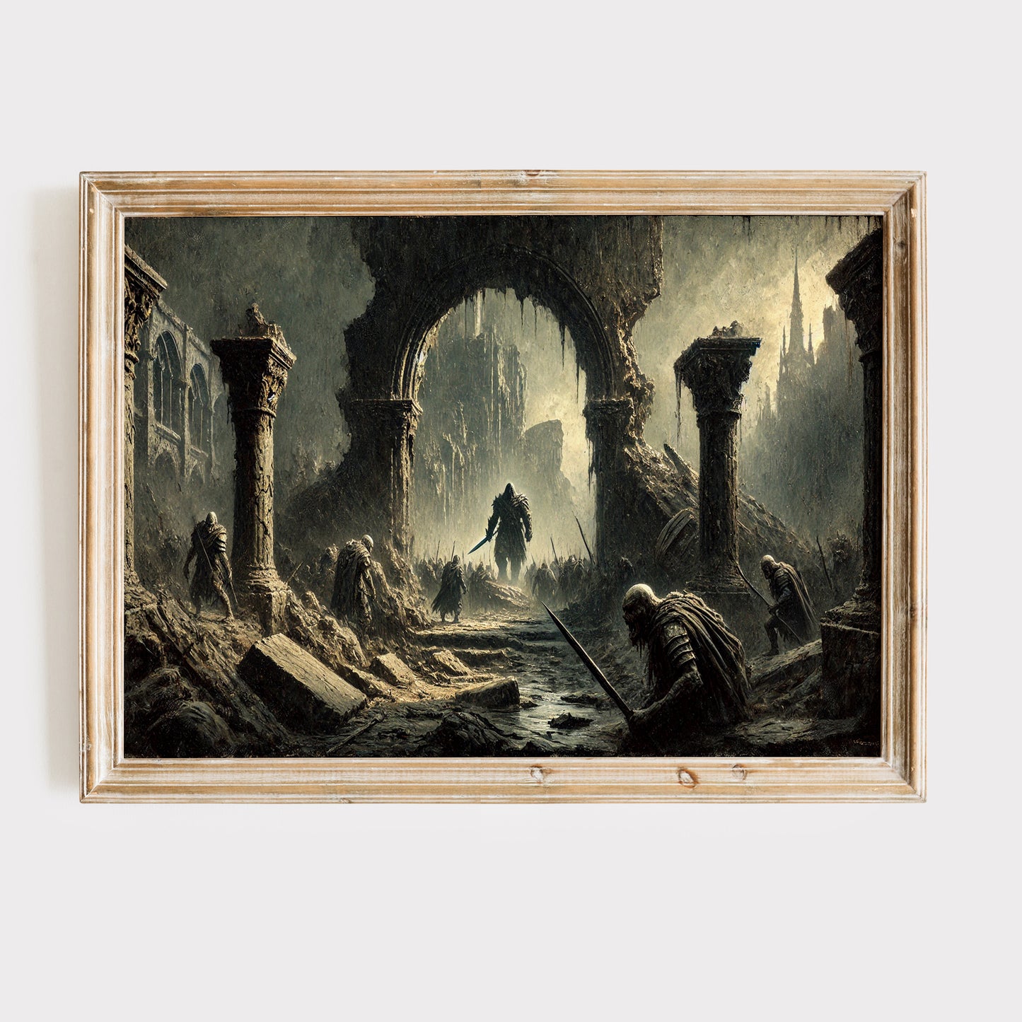 Unik Sagan om Ringen inspirerad Poster. Orcher i Mordor.