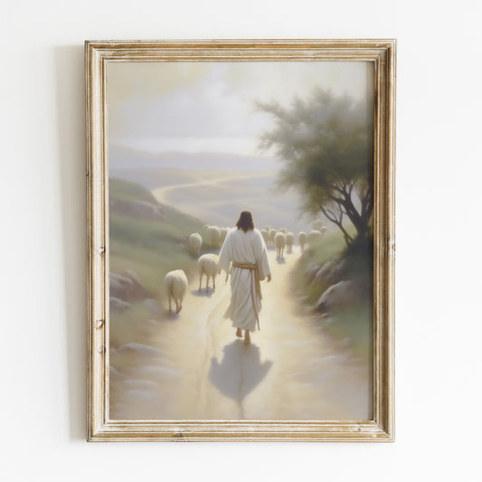 Herren är min herde, Jesus poster.