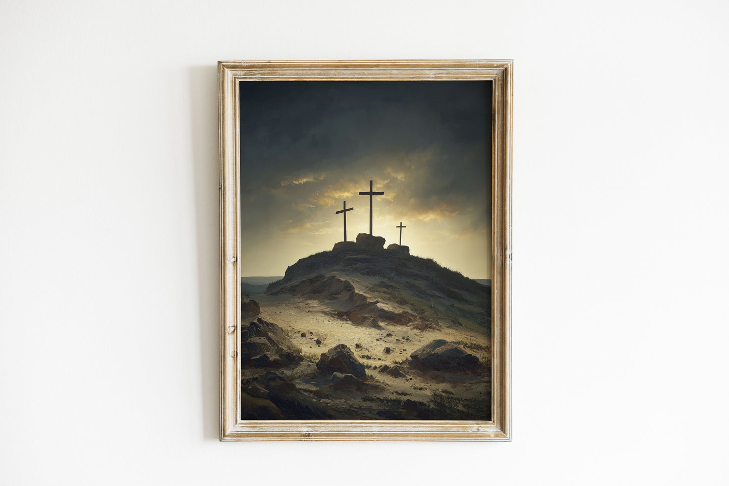 Tre Kors på Golgata Poster.