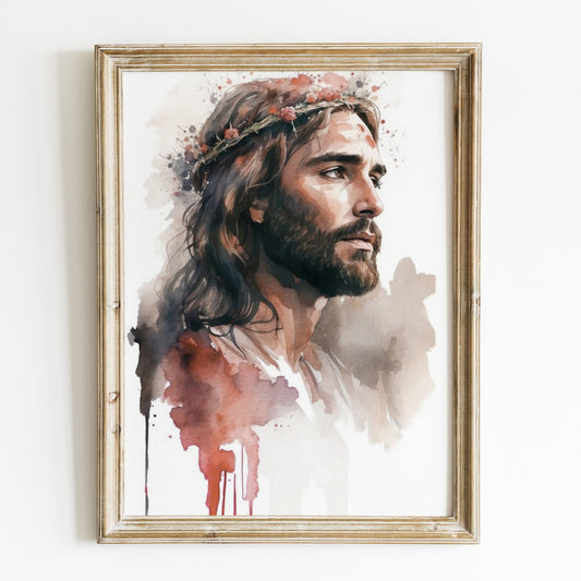 Kristen poster, Jesus med törnekrona.