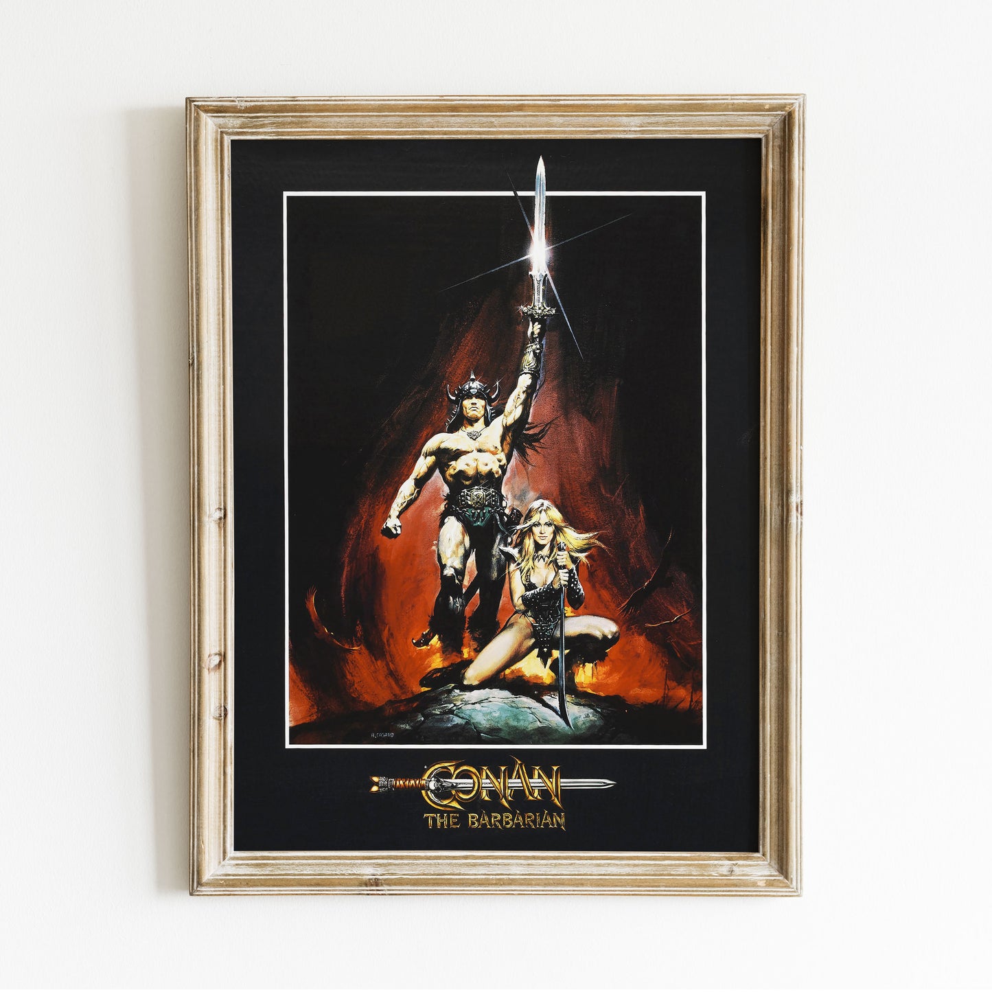 Retro Conan Barbaren film poster.