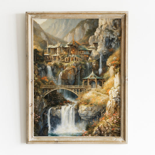 Sagan om Ringen inspirerad poster, Rivendell.