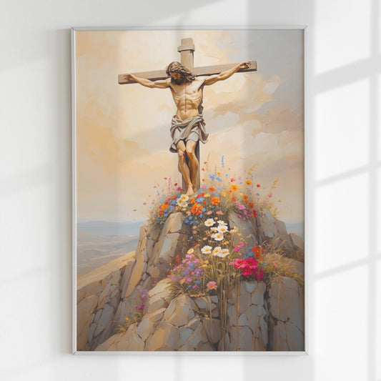 Kristen poster, Jesus korsfästning.