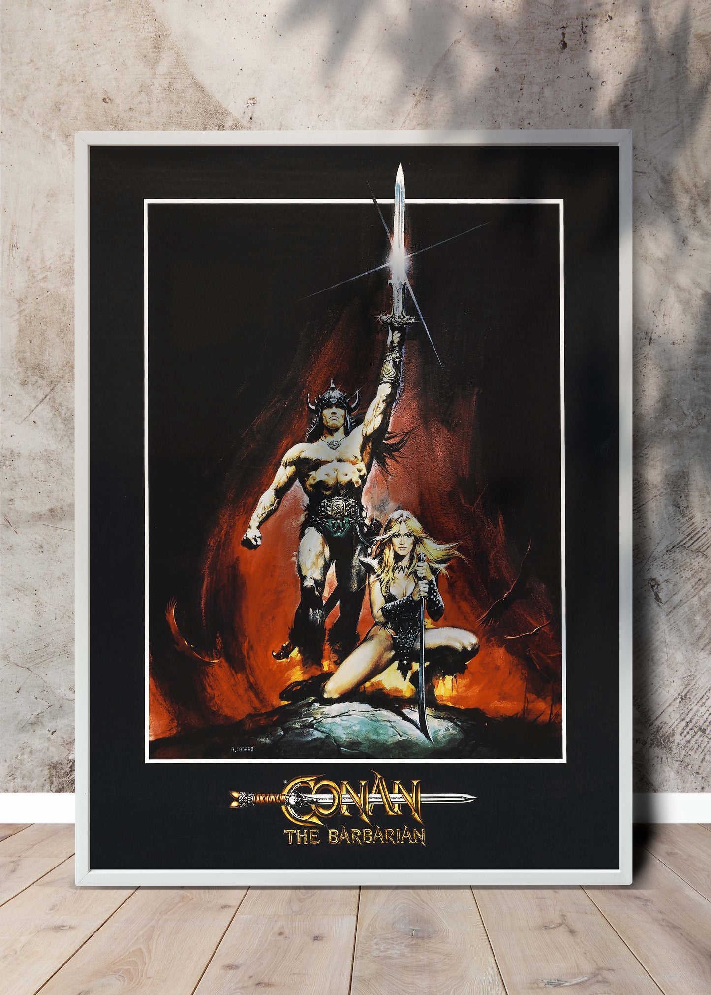Retro Conan Barbaren film poster.