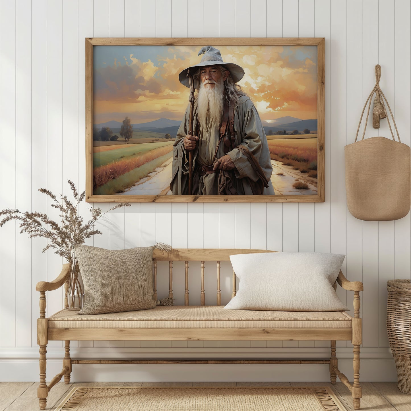 Sagan om Ringen inspirerad målning.