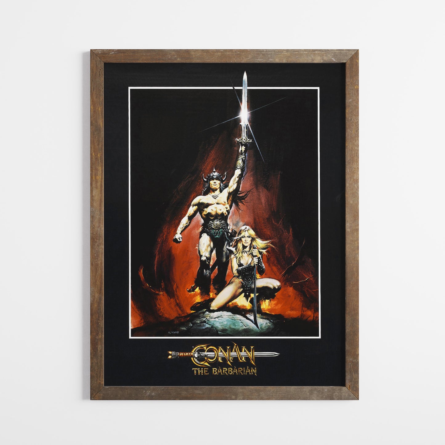 Retro Conan Barbaren film poster.