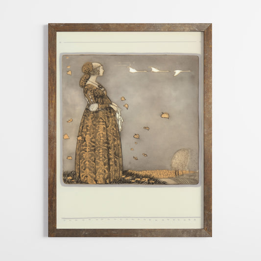 John Bauer Poster, Prinsessa på fält.