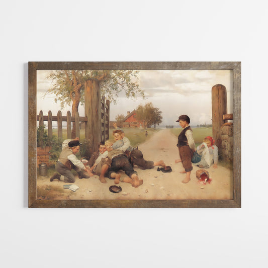Poster, den klassiska Grindslanten av August Malmström.