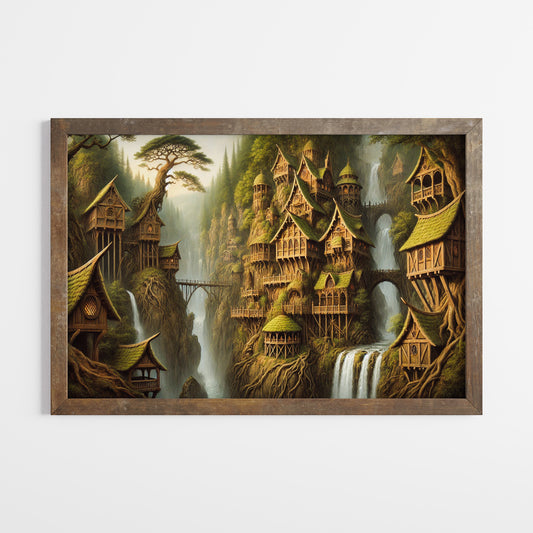 Sagan om Ringen inspirerad poster, Rivendell.
