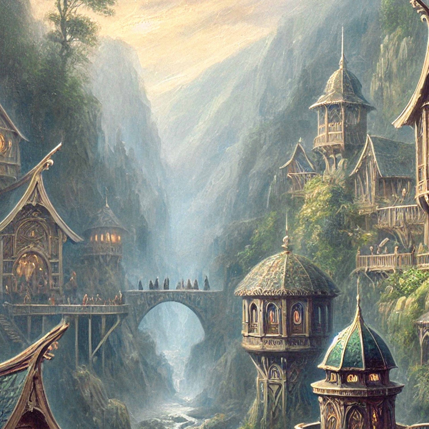 Sagan om Ringen inspirerad poster, Rivendell.